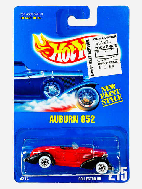 Hot Wheels 1991 Auburn 852 Collector No. 215 - Damaged Card