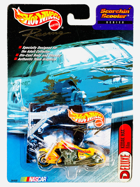 Hot Wheels 1999 Nascar Racing Scorchin' Scooter Series Deluxe Kodak Max Film - Damaged Card