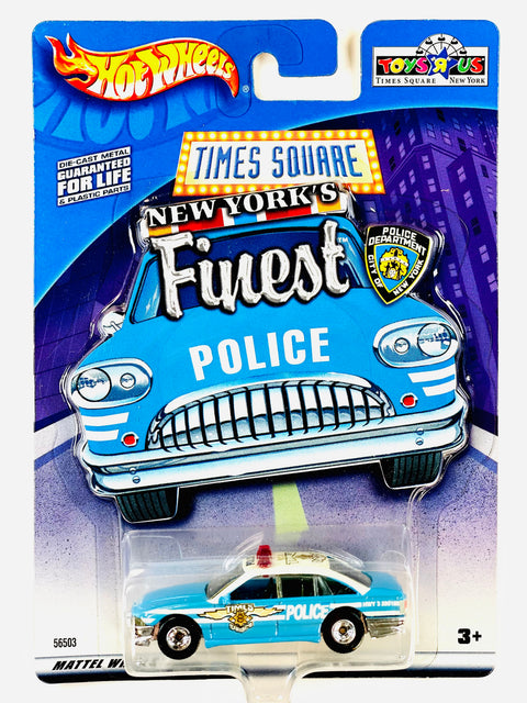 Hot Wheels Times Square New York's Finest Police Blue - Damaged Card