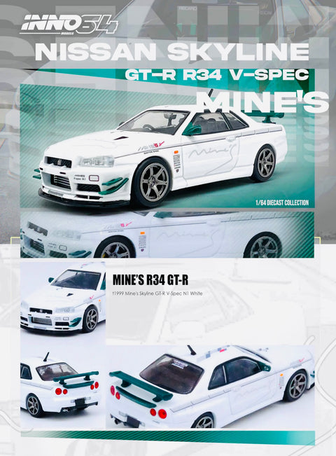 Inno64 Nissan Skyline GT-R (R34) V-SPEC Tuned by "MINE'S"