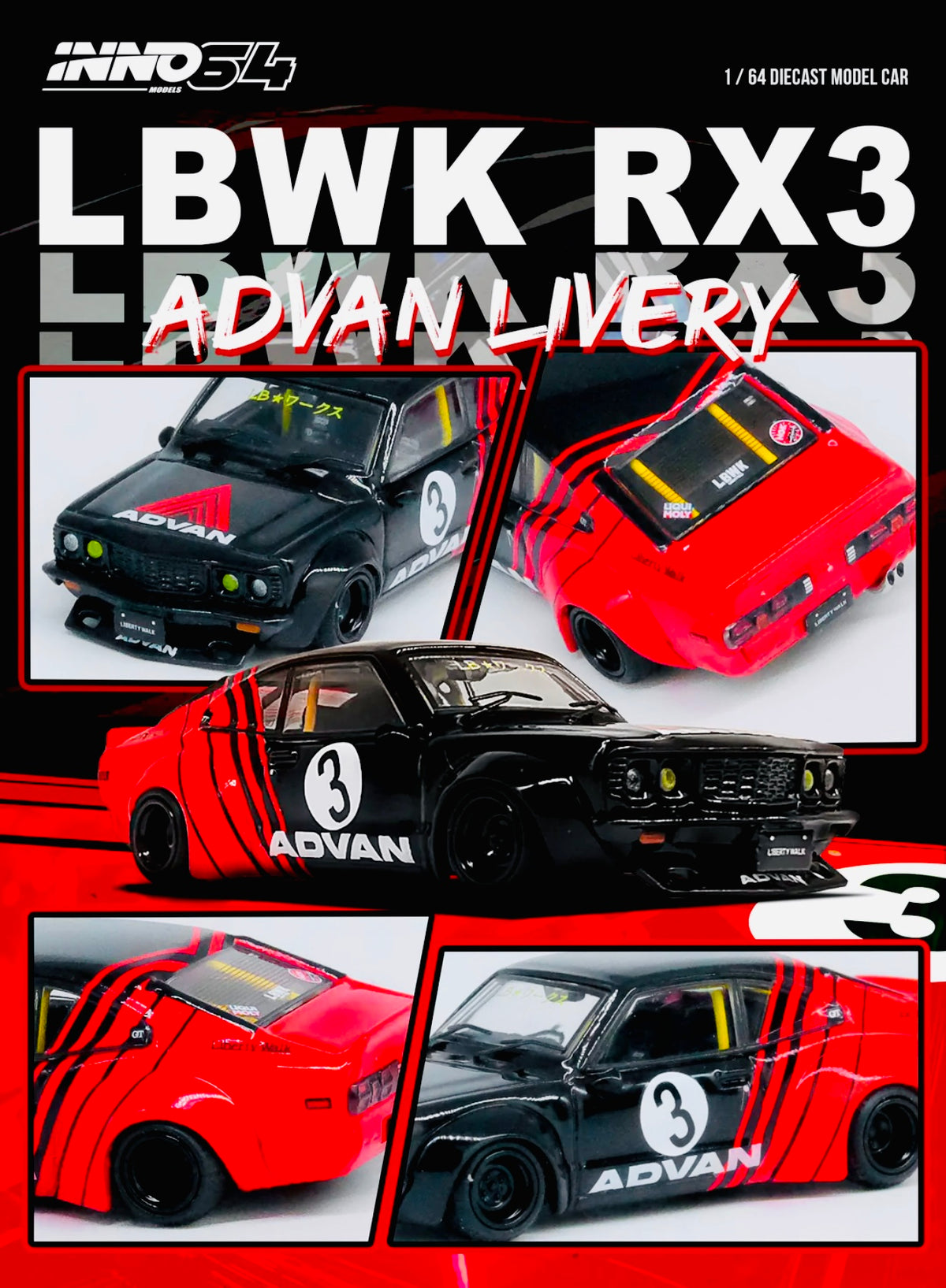 Inno64 LBWK Maxda RX3 Savanna 