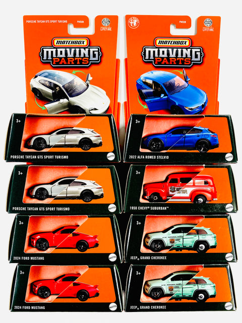Matchbox 2025 Moving Parts Factory Sealed Case A (8 Cars) - Damaged Box