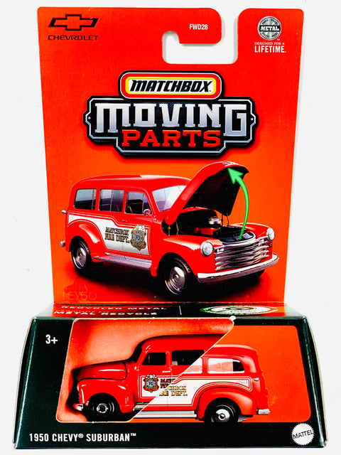 Matchbox 2025 Moving Parts Case A MBX Fire Department 1950 Chevy Suburban