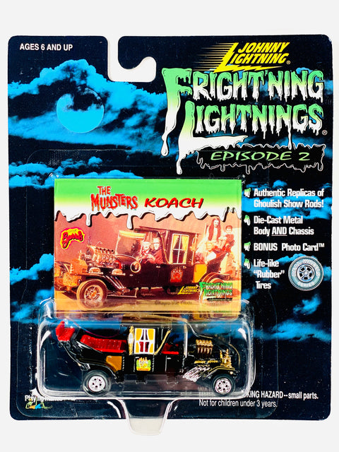 Johnny Lightning Fright'ning Lightnings Episode 2 The Munsters Koach - Damaged Card/Blister