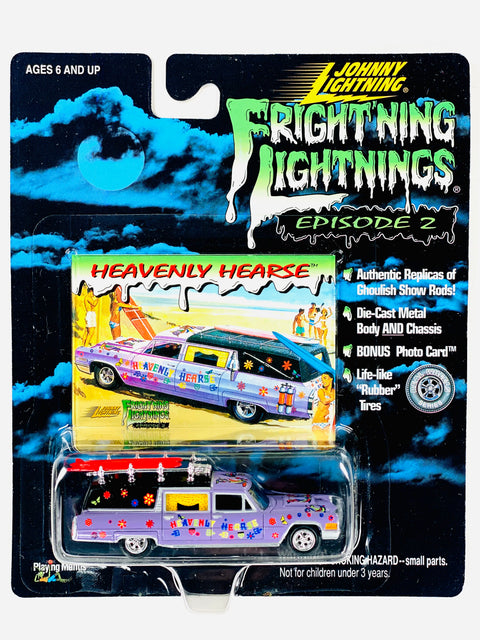 Johnny Lightning Fright'ning Lightnings Episode 2 Heavenly Hearse - Damaged Card/Blister