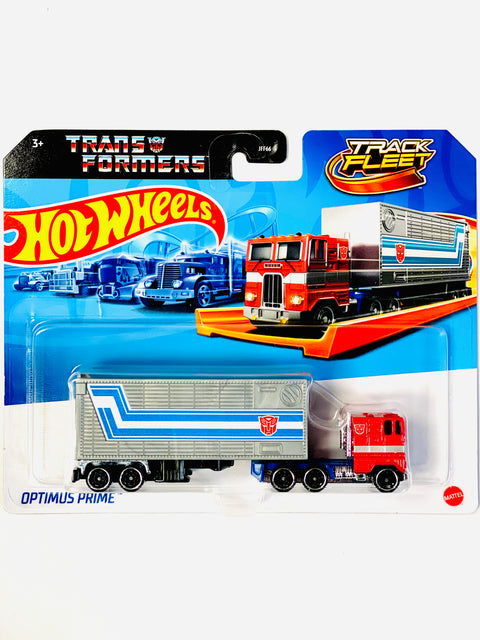 Hot Wheels 2024 Track Fleet Optimus Prime - Damaged Card