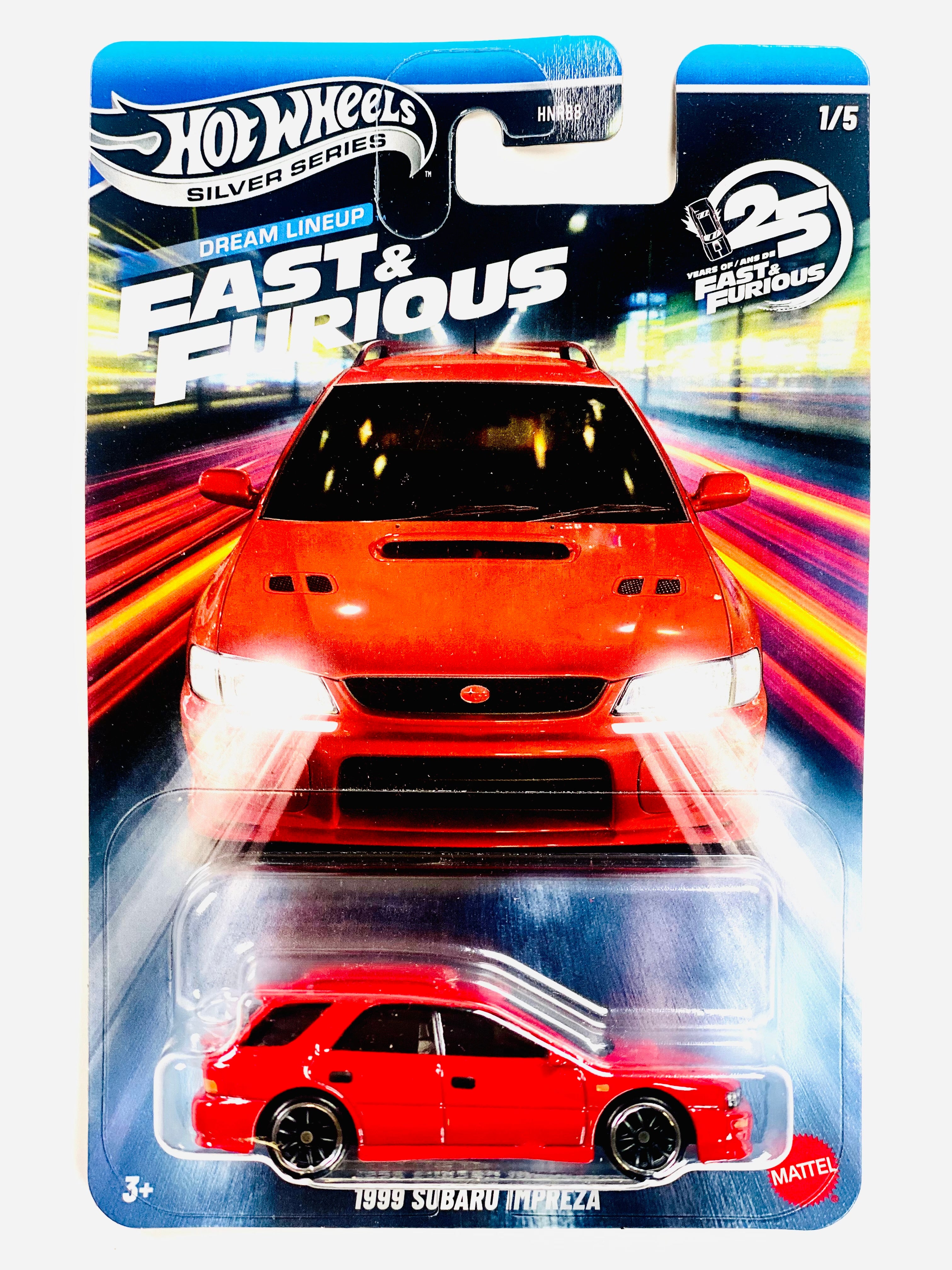 Hot Wheels 2026 Silver Series Fast & Furious 1999 Subaru Impreza