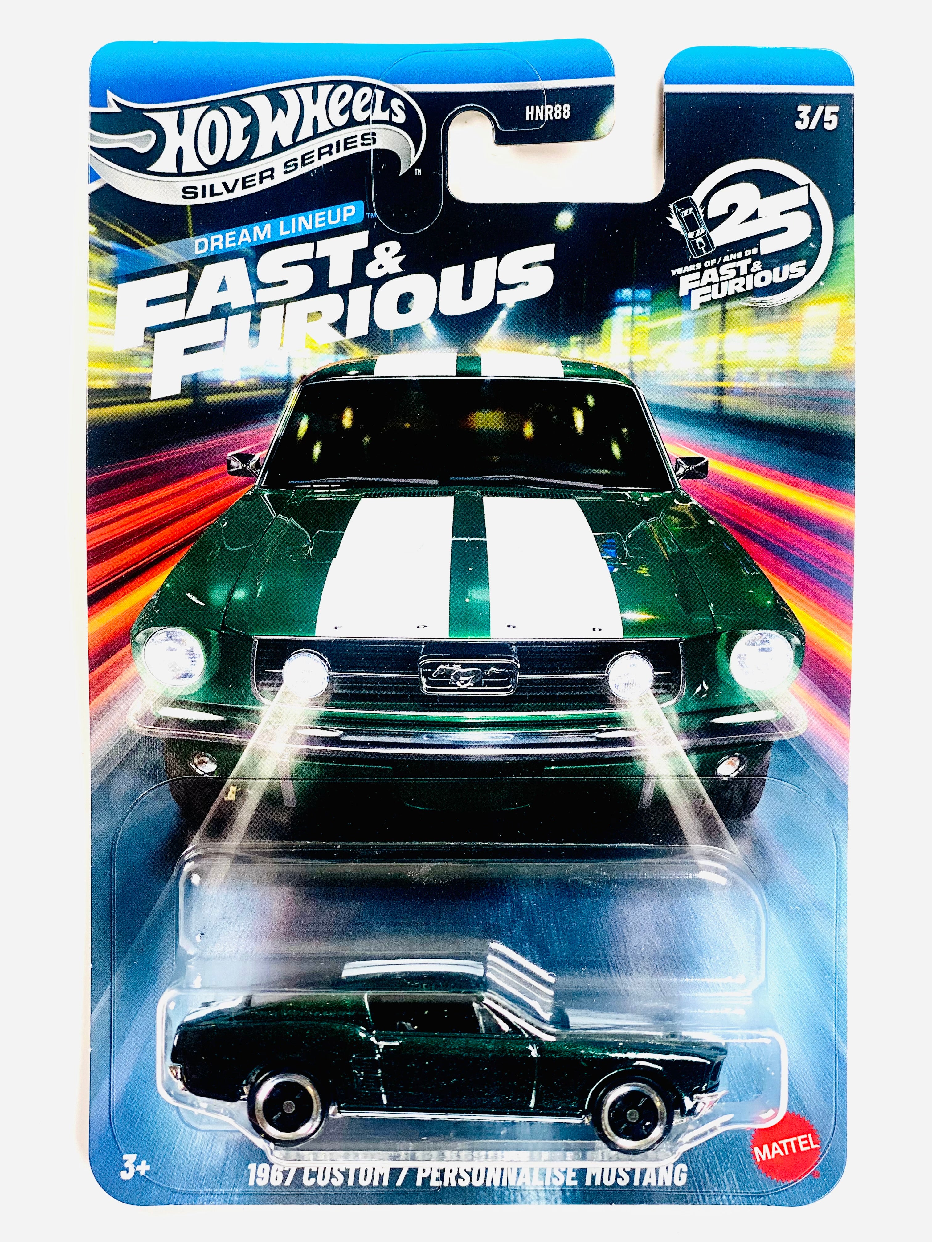 マストハウス・スペシャルリリース　THE NO.5 SERIES Hot Wheels 2026 Silver Series Fast & Furious 1967 Custom Mustang