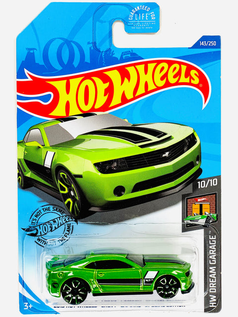 Hot Wheels HW Dream Garage 2013 How Wheels Chevy Camaro Special Edition Green - Damaged Card
