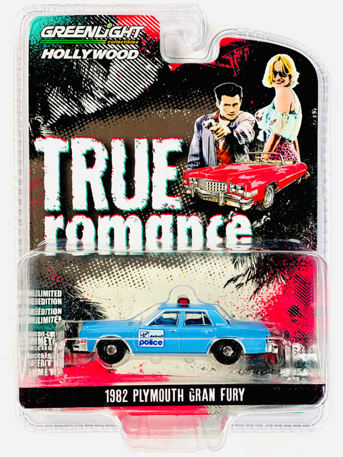 Greenlight Hollywood True Romance 1982 Plymouth Gran Fury - Damaged Blister