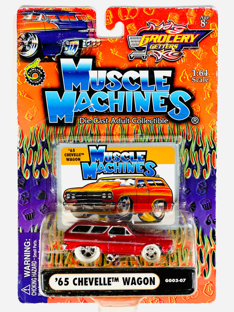 Muscle Machines Grocery Getters '65 Chevelle Wagon Chase - Damaged Card/Blister