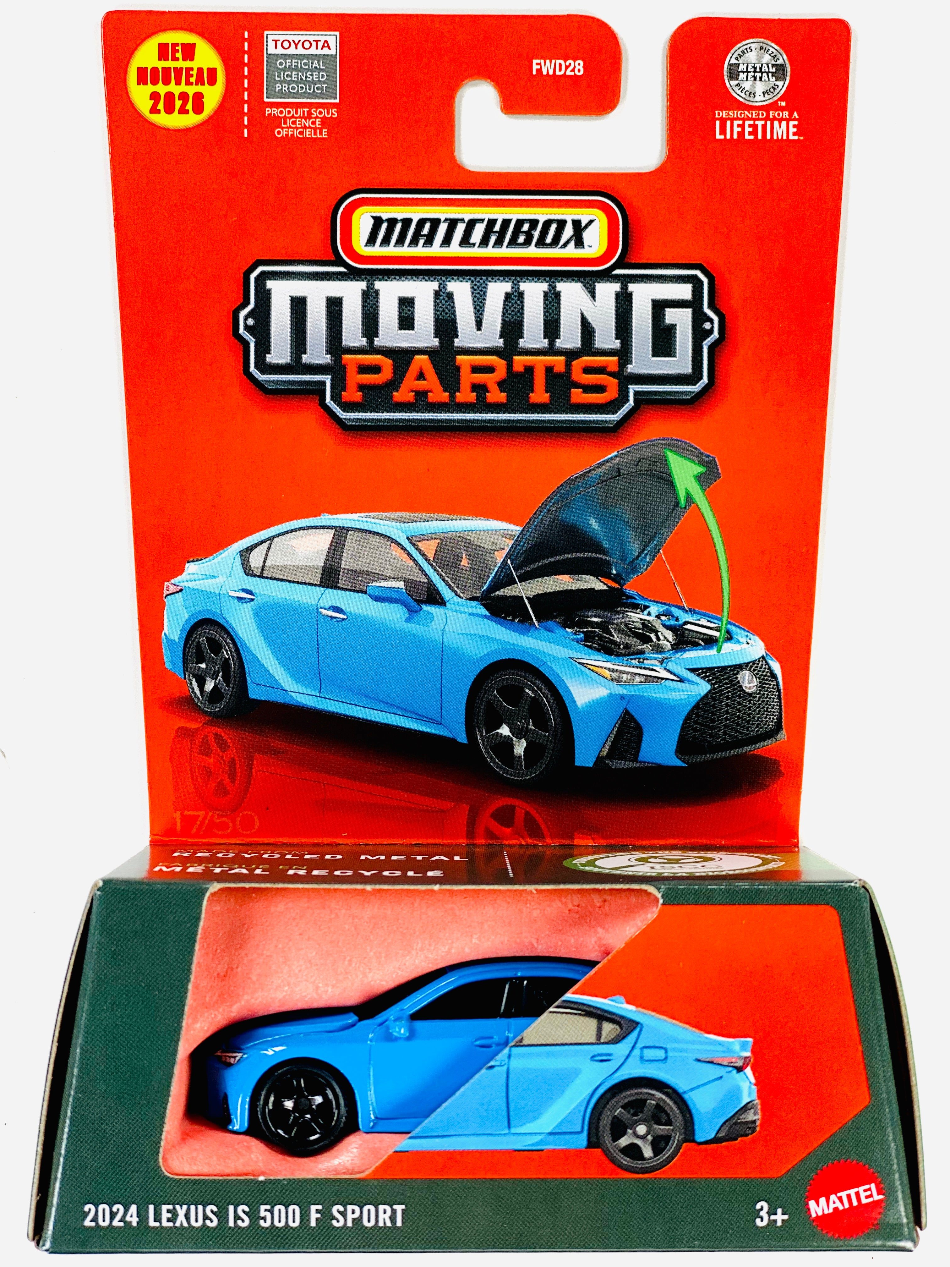Matchbox 2026 Moving Parts Case K 2024 Lexus Is 500 F-Sport