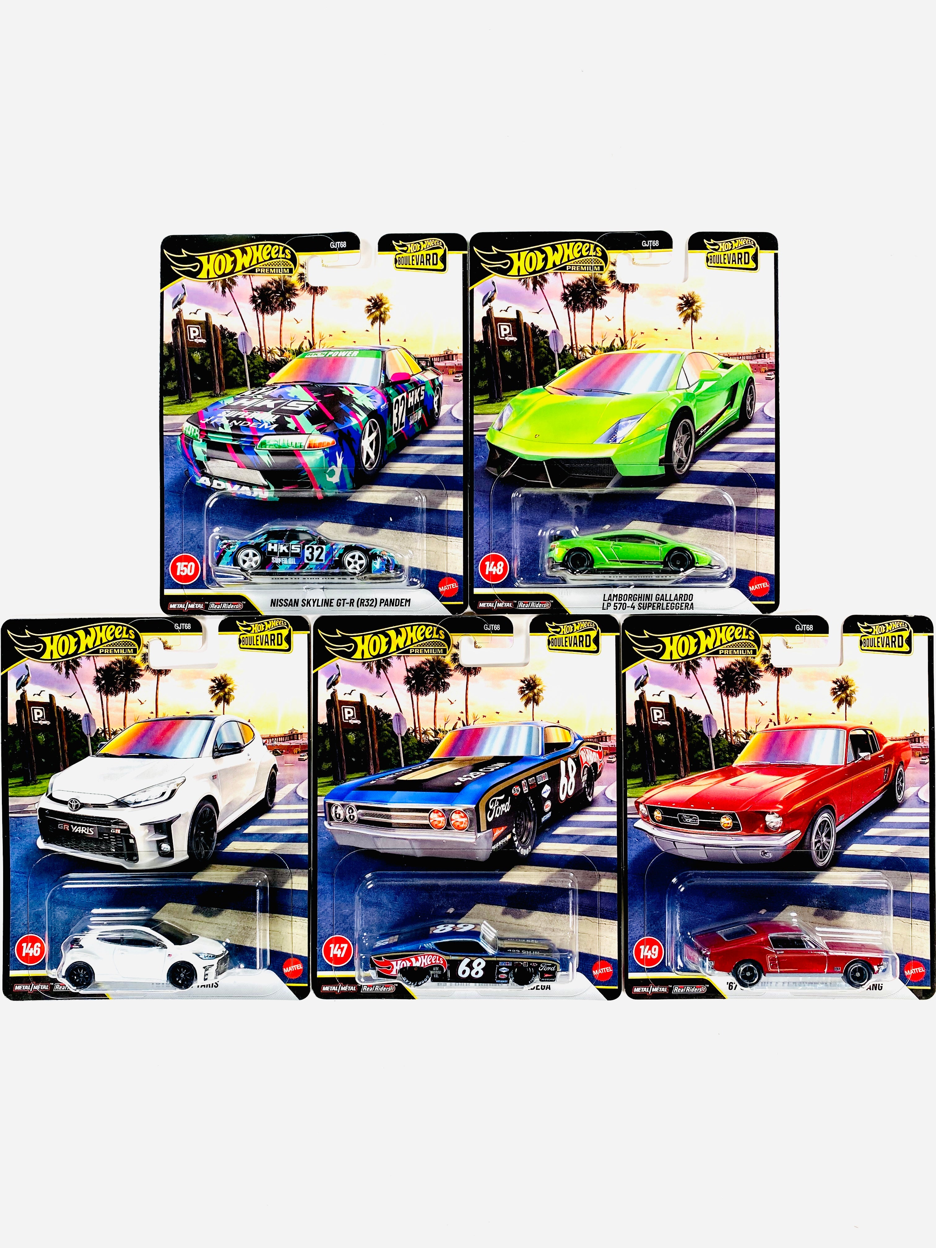 Hot Wheels 6台セット 限定モデル Hot Wheels 2026 Boulevard Case G (Set of 5 Cars) – Jcardiecast