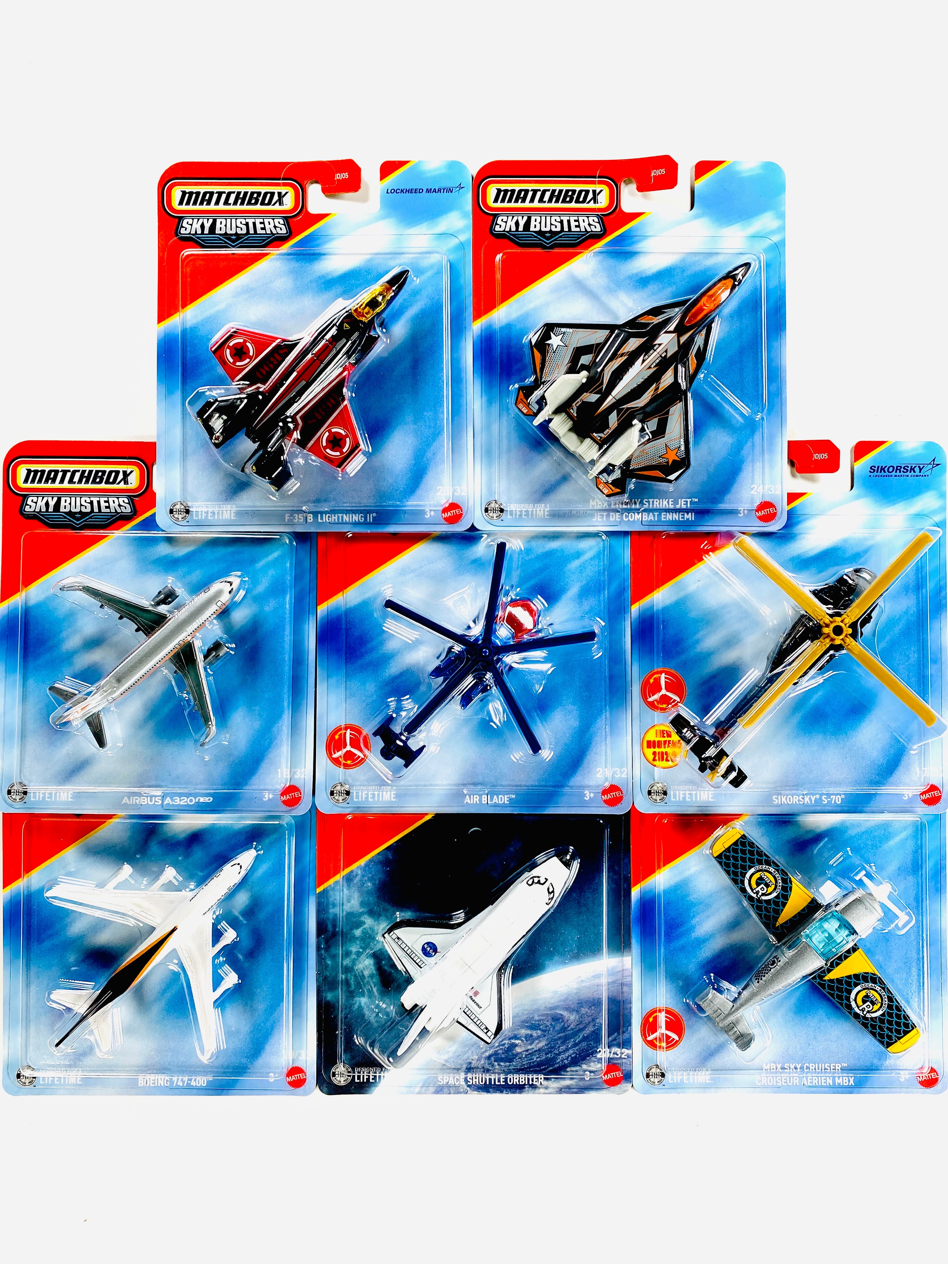 Matchbox 2026 Skybusters Factory Sealed Case J (8 Pieces