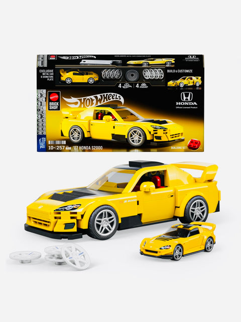 Mattel Brick Shop Hot Wheels '07 Honda S2000 Building Set