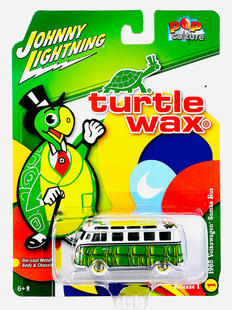 Johnny Lightning Pop Culture Turtle Wax 1965 Volkswagen 21 Window Samba Bus Chase