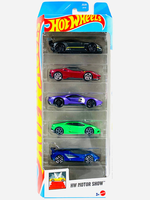 Hot Wheels 2025 HW Motor Show 5-Pack - Damaged Box