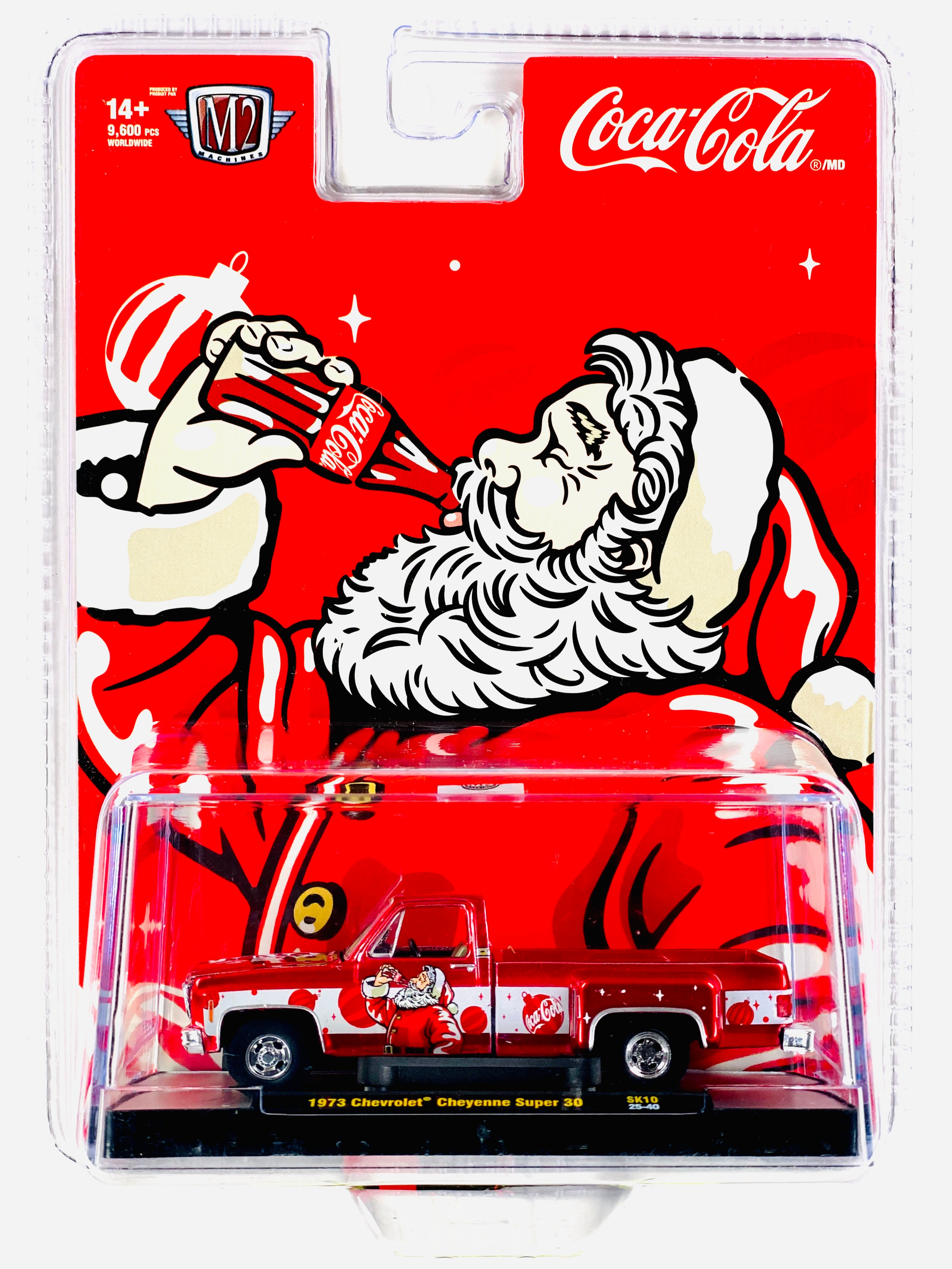 M2マシーン　シボレー　C-1500　コカ・コーラ　クリスマス M2 Machines Christmas Coca Cola 1973 Chevrolet Cheyenne Super 30