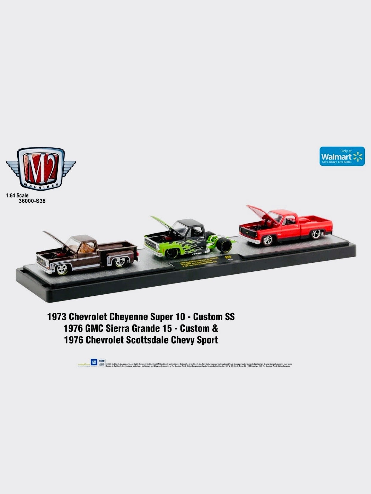 M2 Machines Walmart Exclusive Auto Haulers 1973 Chevrolet Cheyenne