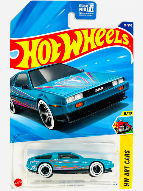 Hot Wheels 2025 HW Art Cars DMC Delorean - Damaged Card
