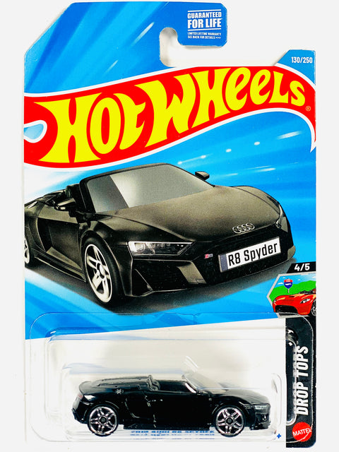 Hot Wheels Drop Tops 2019 Audi R8 Spyder Black - Damaged Card