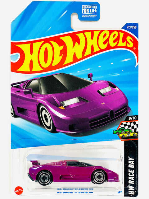 Hot Wheels HW Race Day '94 Bugatti EB110 SS (221/250) - Damaged Card