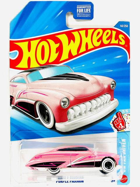 Hot Wheels HW Fan Driven Purple Passion Pink (46/250) - Damaged Card