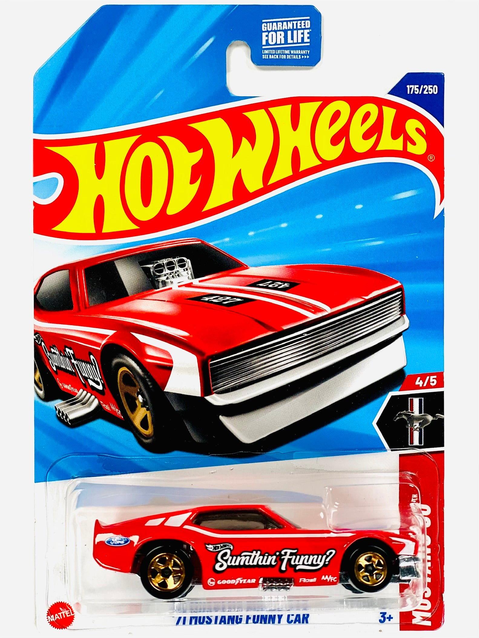 Hot Wheels Mustang 60 '71 Mustang Funny Car Red (175/250