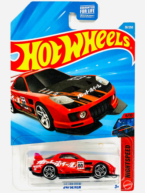 Hot Wheels Exoticars Nightspeed 24/Seven Red (38/250) - Damaged Card