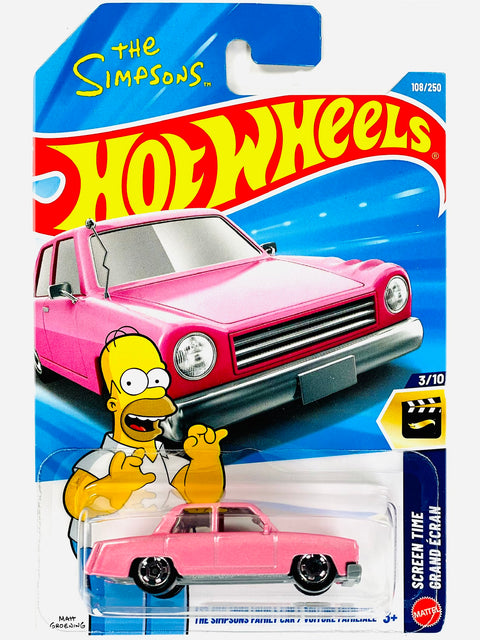 Hot Wheels Screen Time The Simpsons Family Car (108/250) - Damaged Card