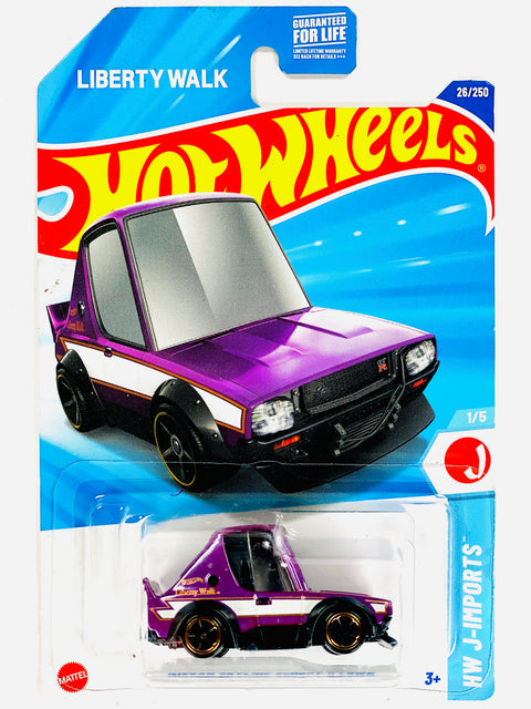 Hot Wheels J-Imports 2000GTR LBWK Purple (26/250) - Damaged Card