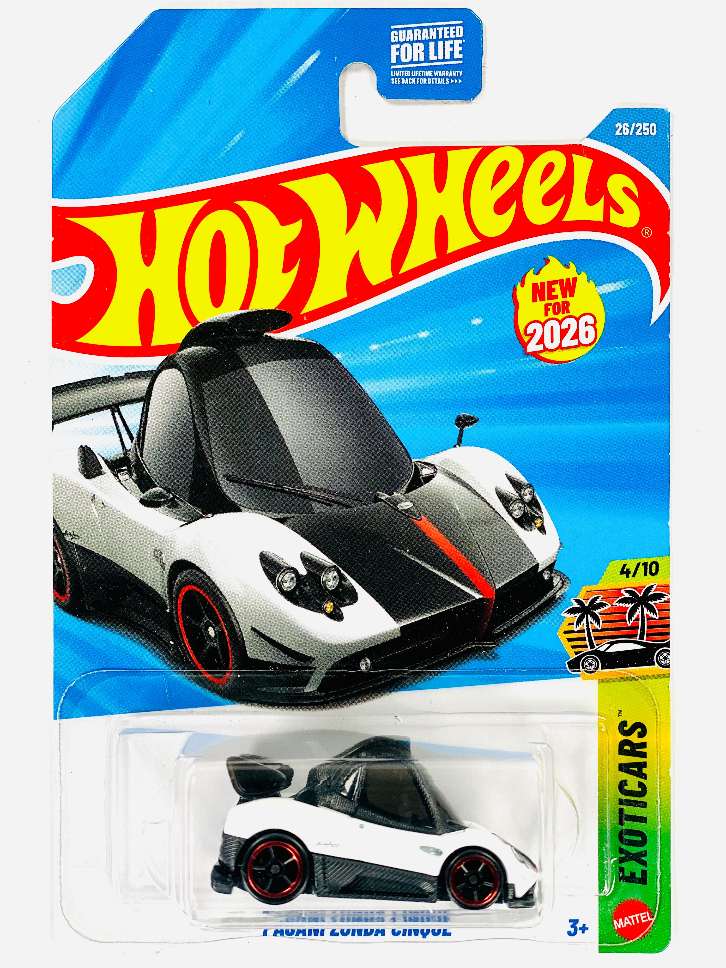 Hot Wheels Exoticars Pagani Zonda Cinque White (26/250) - Damaged