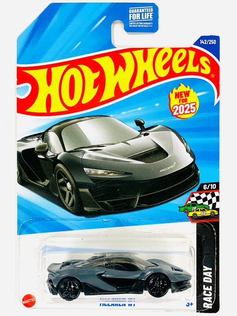 Hot Wheels Race Day McLaren W1 Black (142/250) - Damaged Card