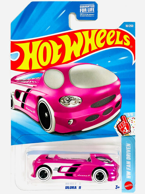 Hot Wheels HW Fan Driven Deora II Pink (18/250) - Damaged Card
