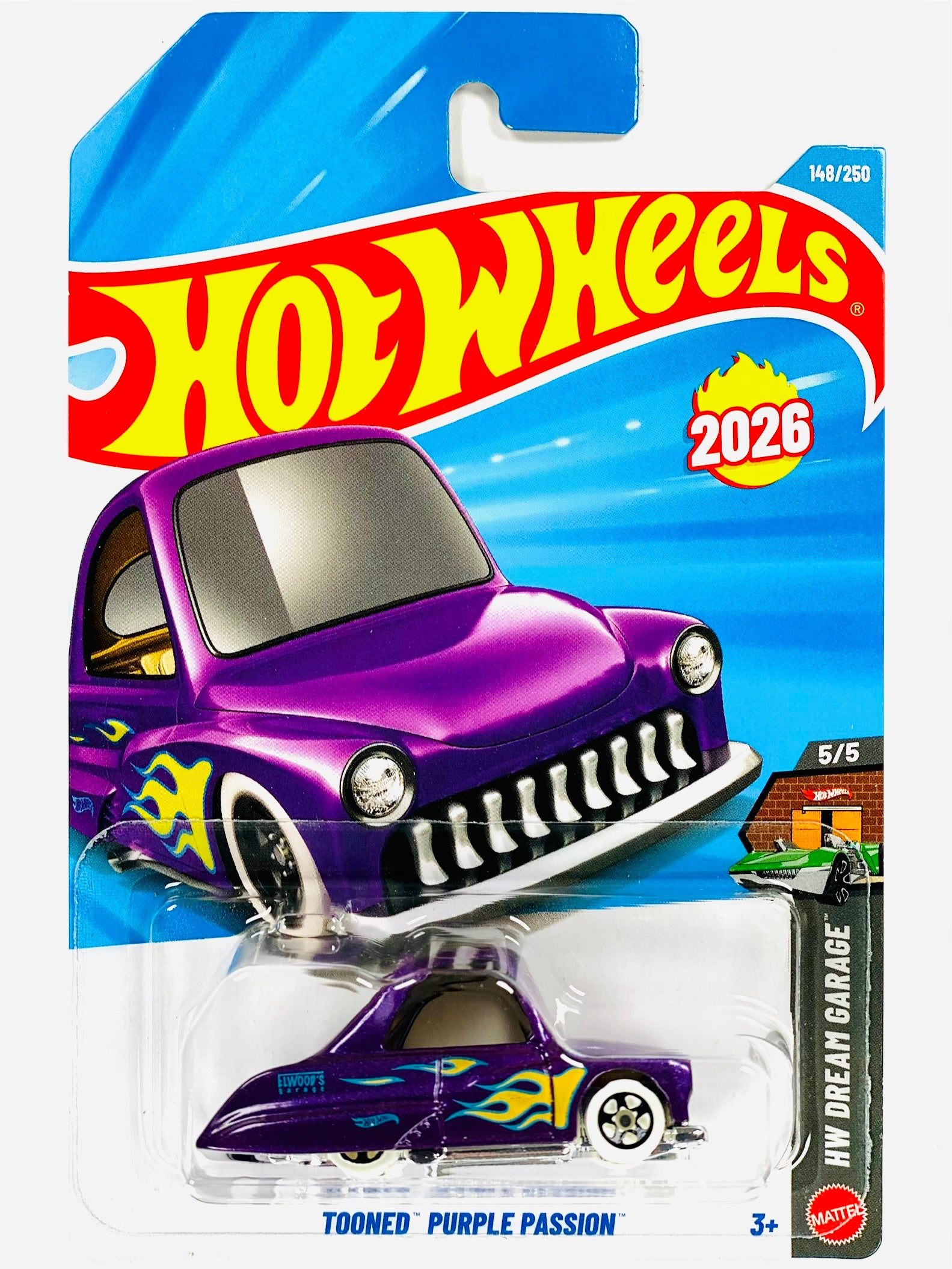 Hot Wheels HW Dream Garage Tooned Purple Passion (148/250