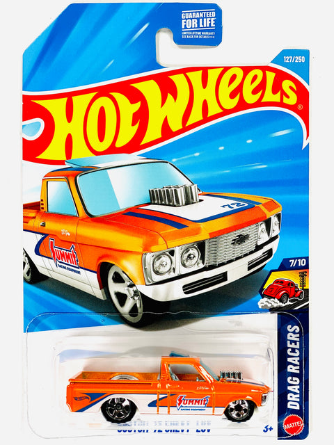 Hot Wheels Drag Racers Custom '72 Chevy Luv Orange (127/250) - Damaged Card