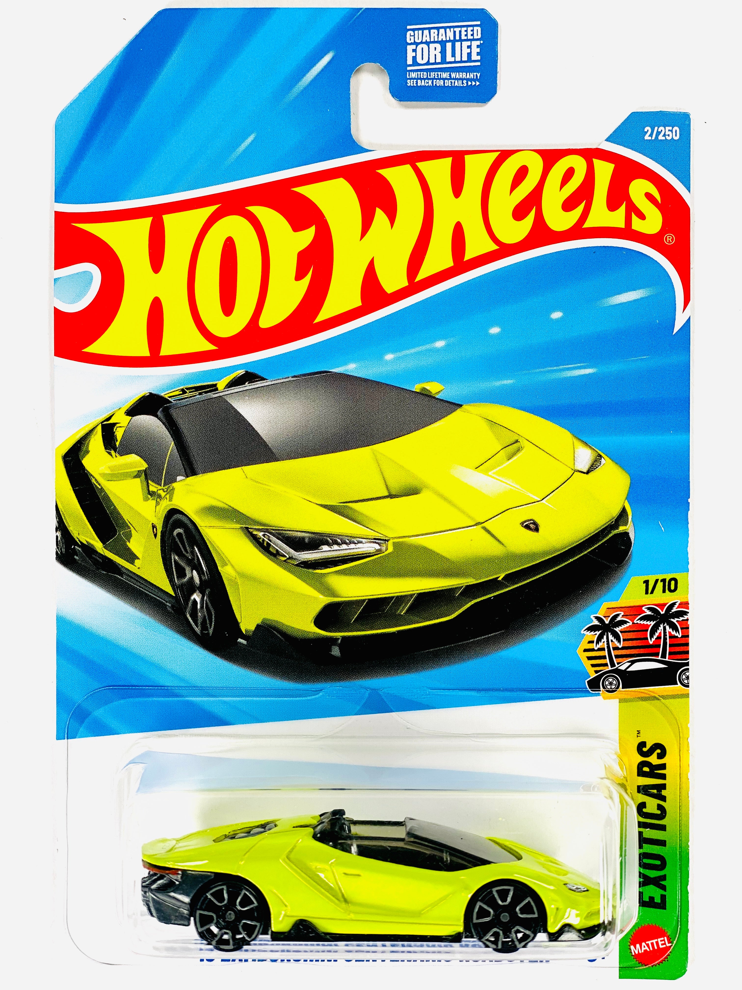 Hot Wheels Exoticars '16 Lamborghini Centernario Roadster Lime