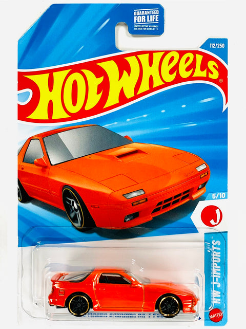 Hot Wheels HW J-Imports '89 Mazda Savanna RX7 FC3S Orange (112/250) - Damaged Card