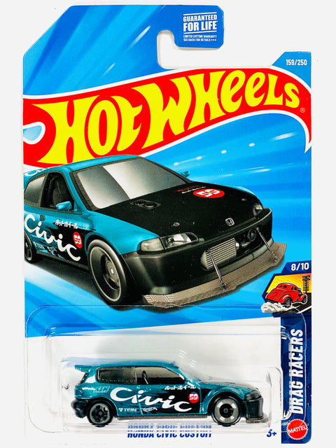 Hot Wheels Drag Racers Honda Civic Custom (159/250) - Damaged Card