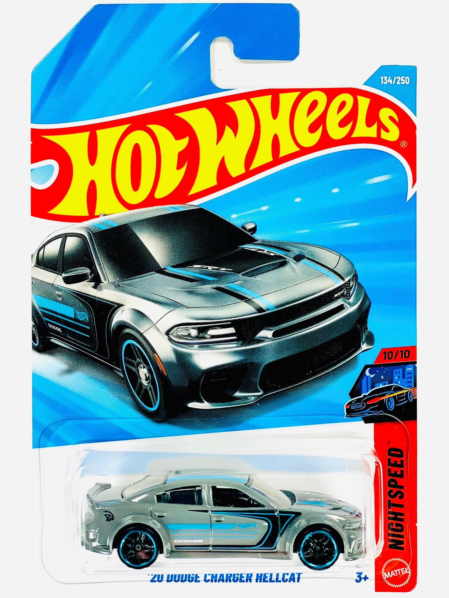 Hot Wheels Nightspeed '20 Dodge Charger Hellcat Gray (134/250