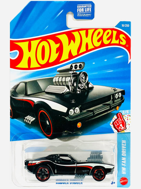 Hot Wheels HW Fan Driven Rodger Dodger Black (19/250) - Damaged Card