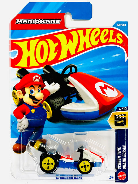 Hot Wheels Screen Time Mario Kart Standard Kart (129/250) - Damaged Card