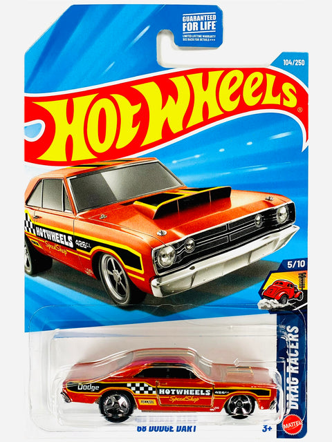 Hot Wheels Drag Racers '68 Dodge Dart Orange (104/250) - Damaged Card