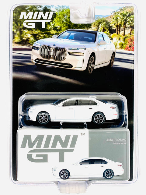 Mini GT Mijo Exclusive BMW i7 xDrive60 Mineral White #819
