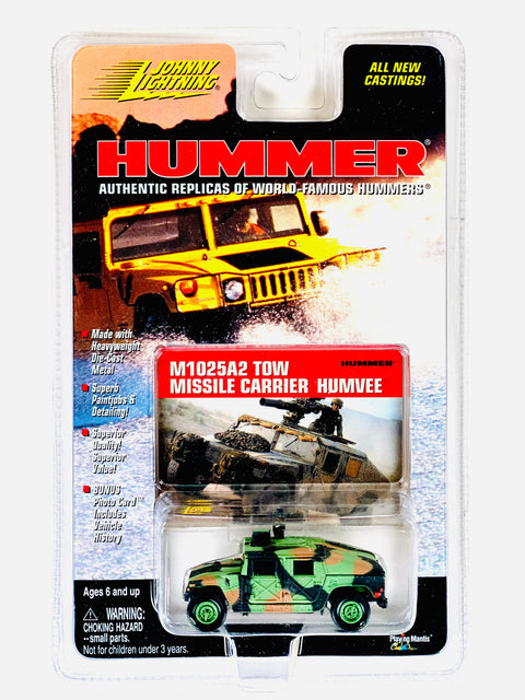 Johnny Lightning Hummer M1025A2 Tow Missile Carrier Humvee - Damaged Card/Blister