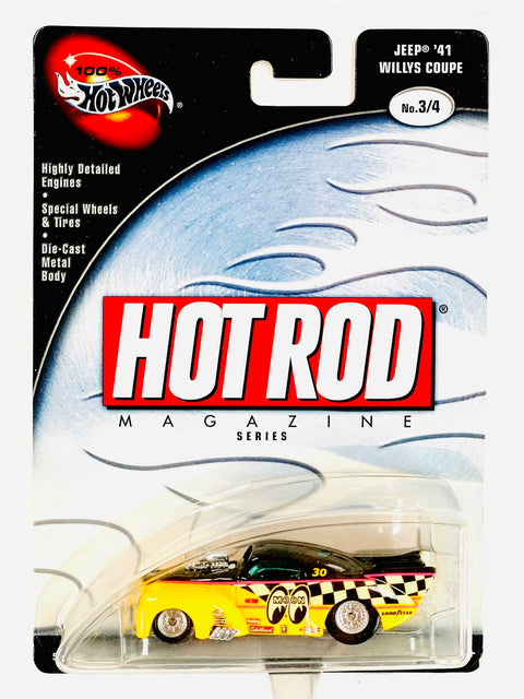 Hot Wheels Hot Rod Magazine Series Mooneyes Jeep '41 Willys Coupe - Damaged Card