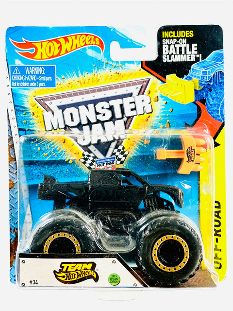 Monster Jam 2015 Off Road Team Hot Wheels  - Damaged Card/Blister