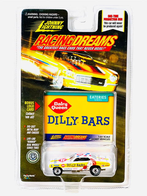 Johnny Lightning Racing Dreams Eateries Series Dairy Queen Dilly Bars Car - Damaged Card/Blister