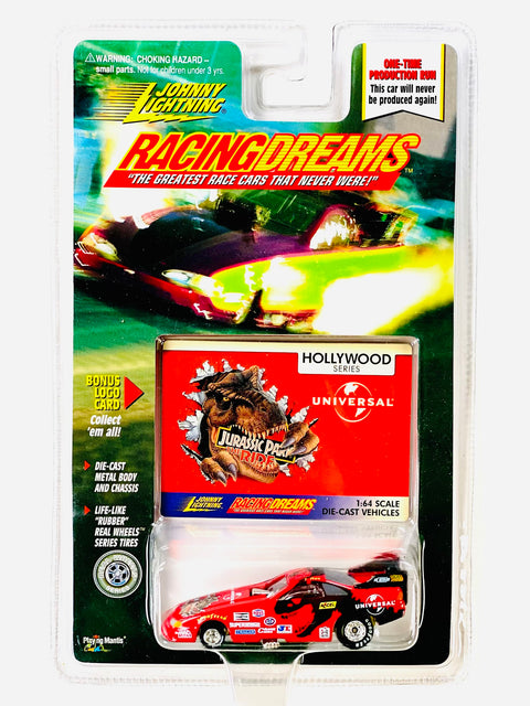 Johnny Lightning Racing Dreams Hollywood Series Jurassic Park Car - Damaged Card/Blister