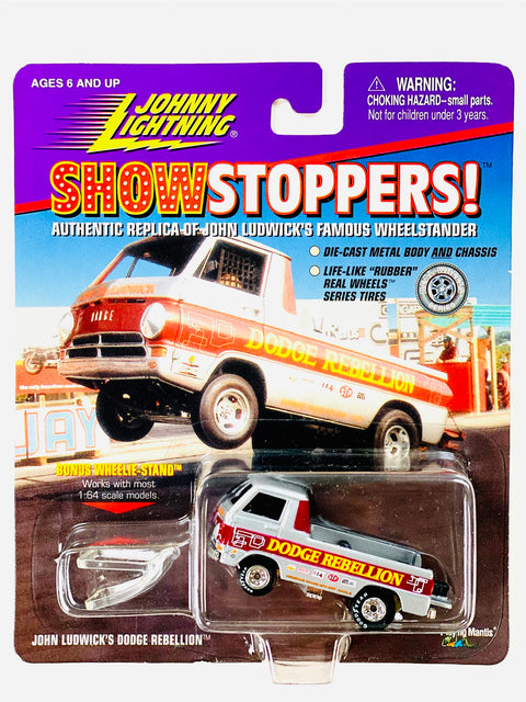 Johnny Lightning Show Stoppers John Ludwick's Dodge Rebellion  - Damaged Card/Blister